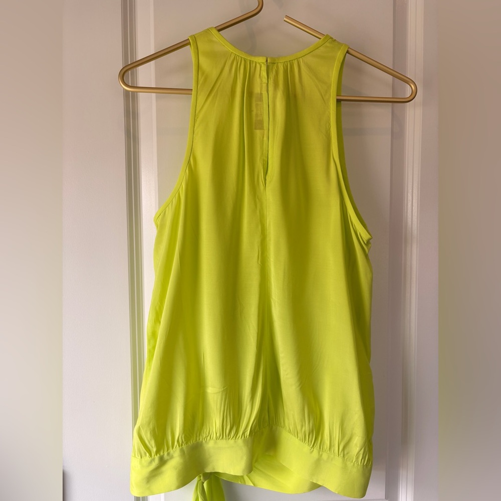 Bright Summery Sleeveless Top with Tie - Picture 3 of 5